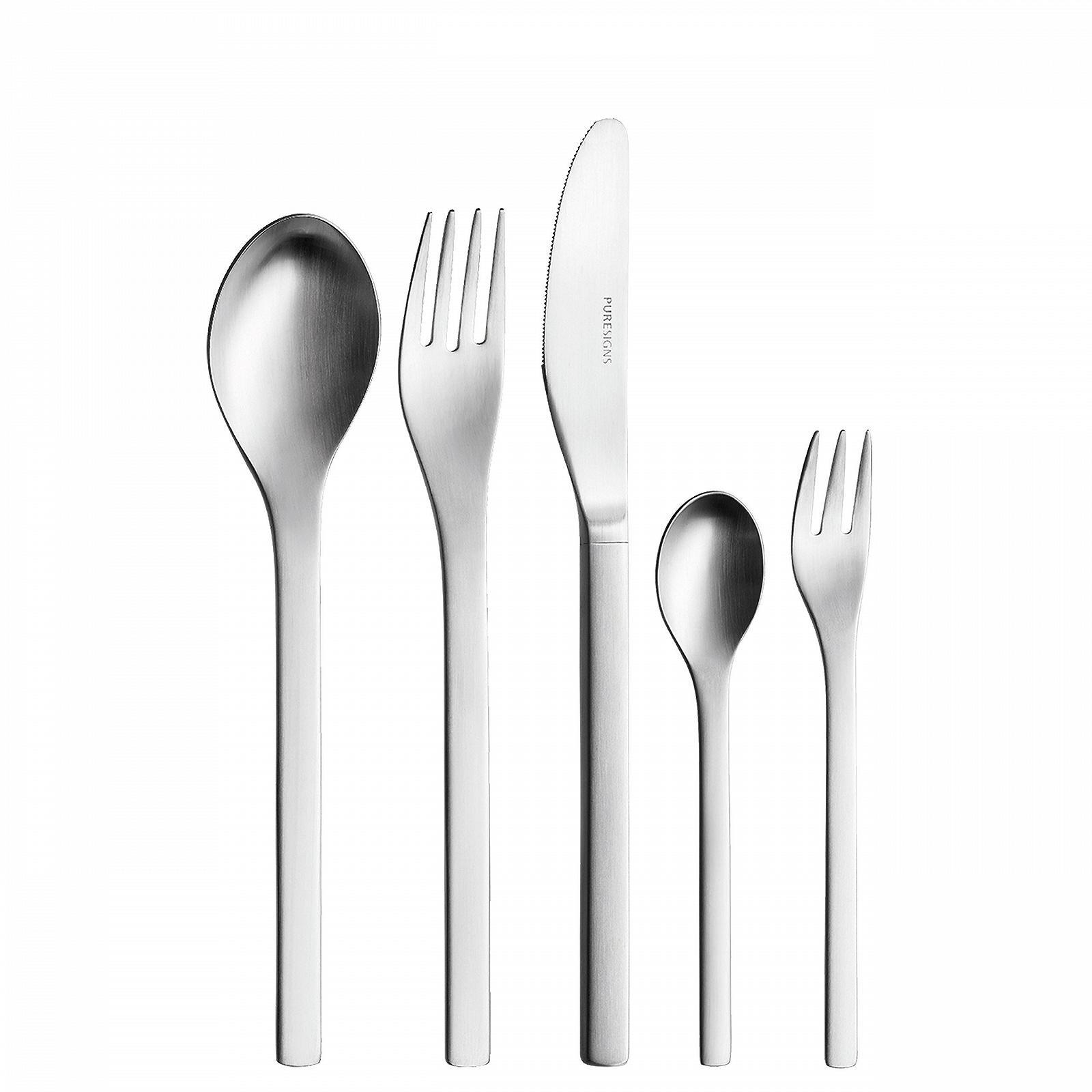 Набір столових приборів Puresigns One 30 предметів матовий, фото №1 Набір столових приборів Puresigns One 30 предметів матовий, фото №1