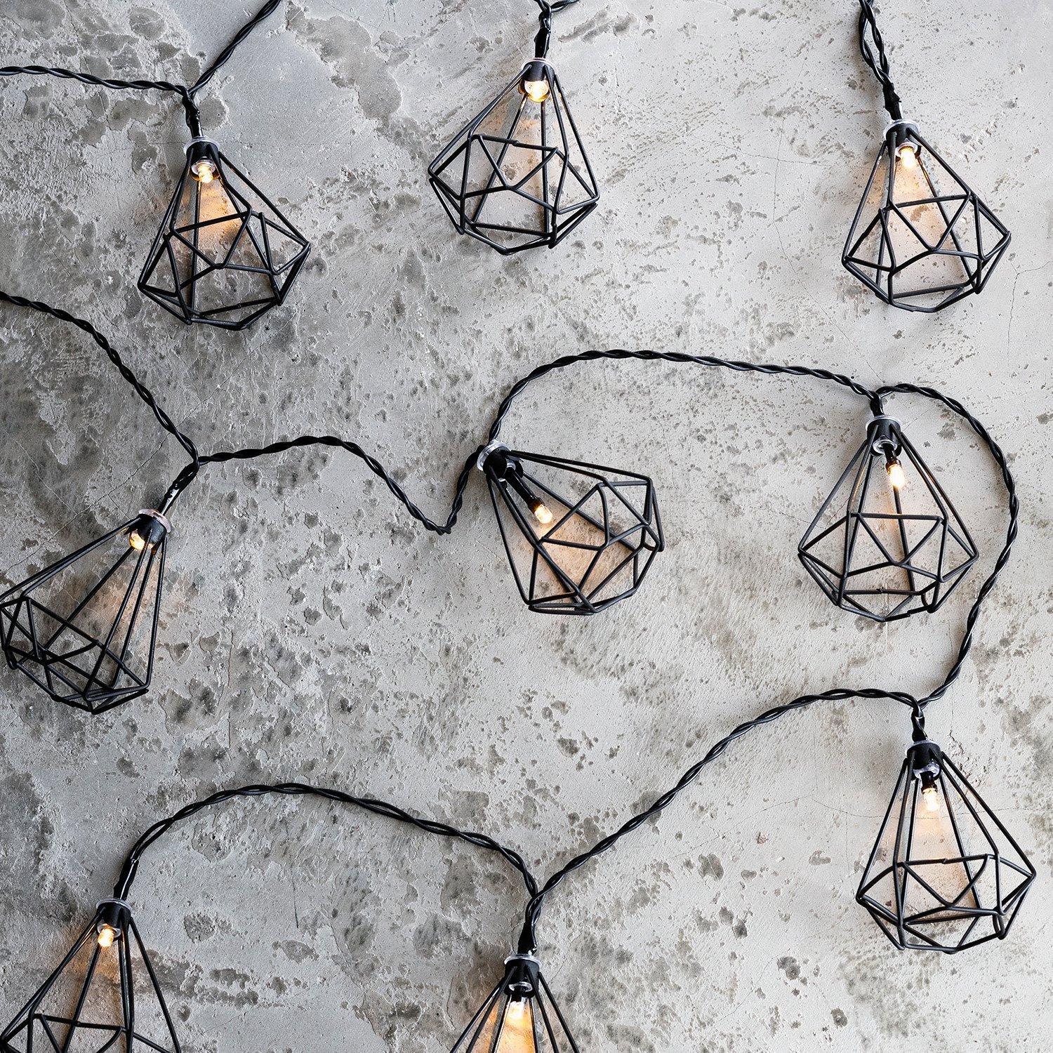 Гірлянда Lights4fun LED Diamond Теплий білий 10 шт., фото №1