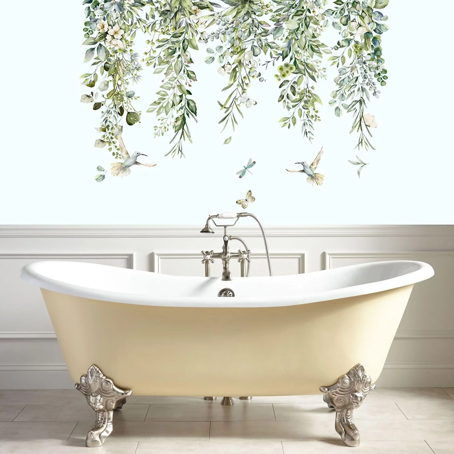 Наклейка на стіну EEEKit Botanical Евкаліпт Квіти Листя Ліани, фото №6 Наклейка на стіну EEEKit Botanical Евкаліпт Квіти Листя Ліани, фото №6