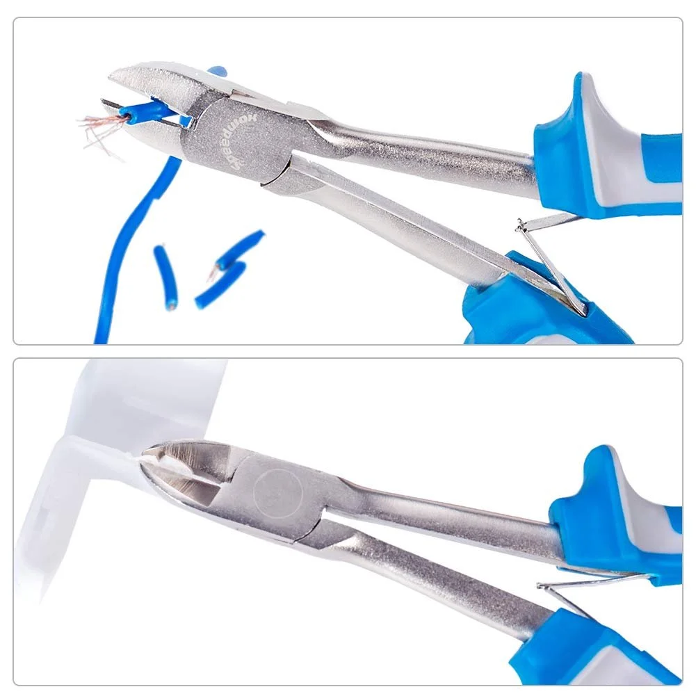 Длинногубцы SPEEDWOX Набор 4 шт с ящиком для хранения Мини набор плоскогубцев Тонкие плоскогубцы Прецизионные тонкие кусачки для проволоки для труднодоступных узких мест Инструменты с высоким рычагом для уменьшения усилий для механических работ, фото №6
