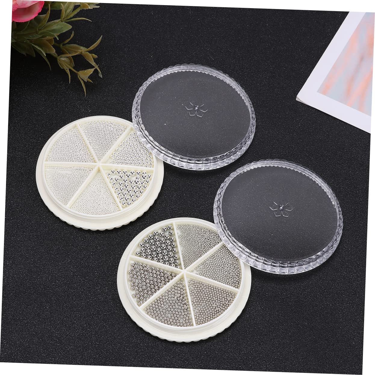 Металлические бусины Healvian 4sätze для дизайна ногтей, для украшения и улучшения маникюра и творческих проектов, фото №2