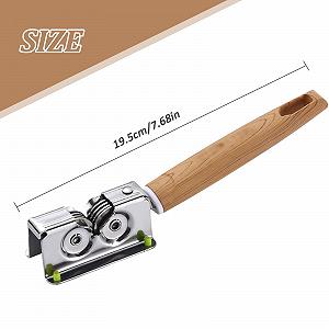 Точилка для ножів esmen роликова з нержавіючої сталі з дерев'яною ручкою PP synthetic.ua - Фото 1