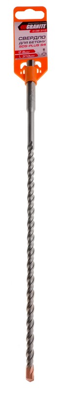 Свердло для бетону GRANITE SDS-PLUS S4 8х310 мм 0-08-310, фото №2