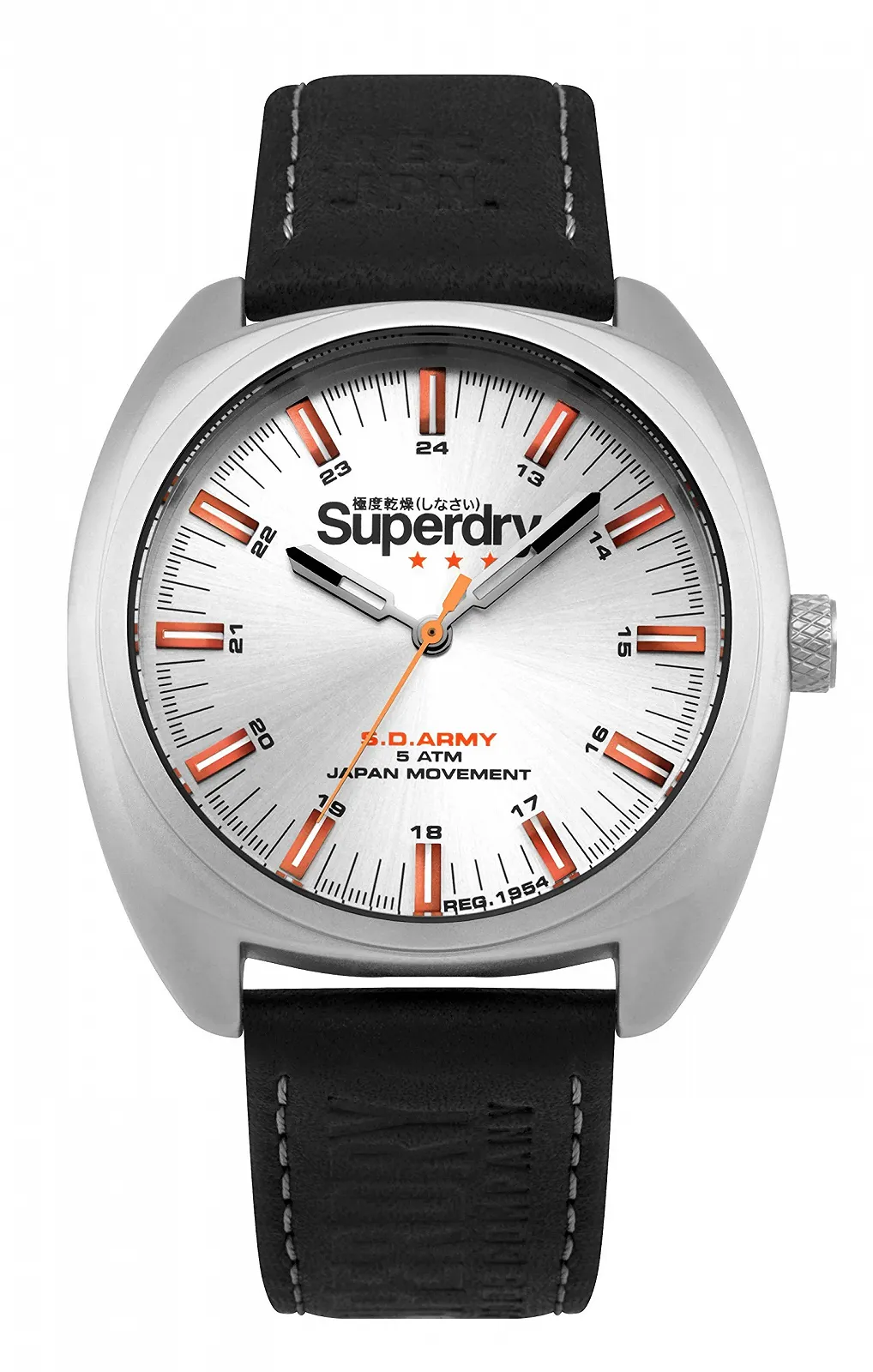 Мужские аналоговые кварцевые часы Superdry SYG228B с кожаным ремешком, фото №1 Мужские аналоговые кварцевые часы Superdry SYG228B с кожаным ремешком, фото №1