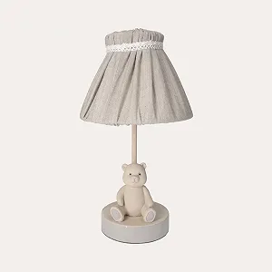 Настільна лампа Дерево Country House Shabby Тканинний абажур 60 см Бежева - Фото 1