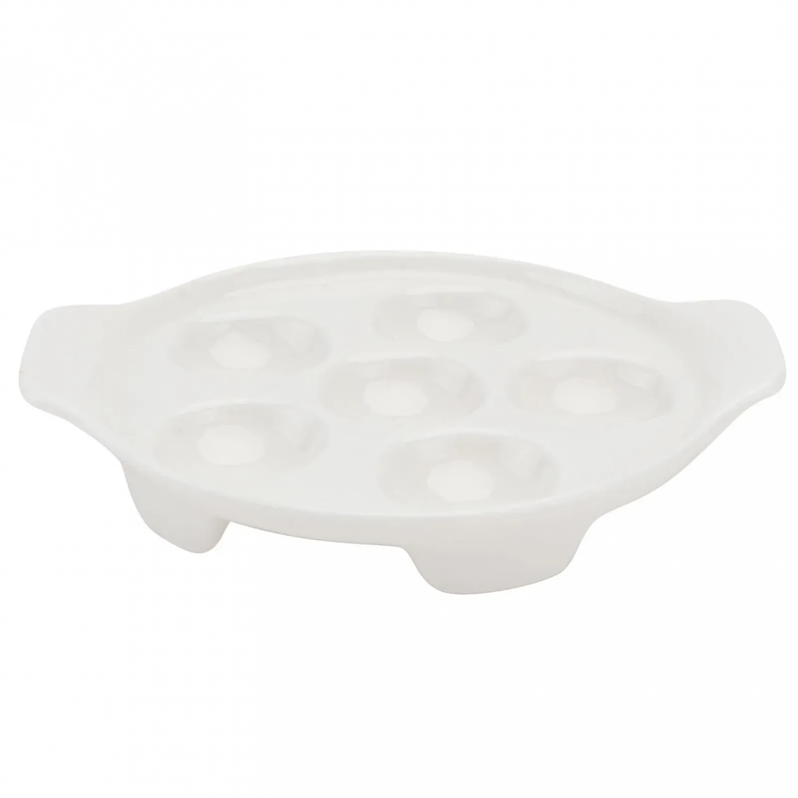 Форма для запекания улиток керамическая с отверстиями белый, фото №1