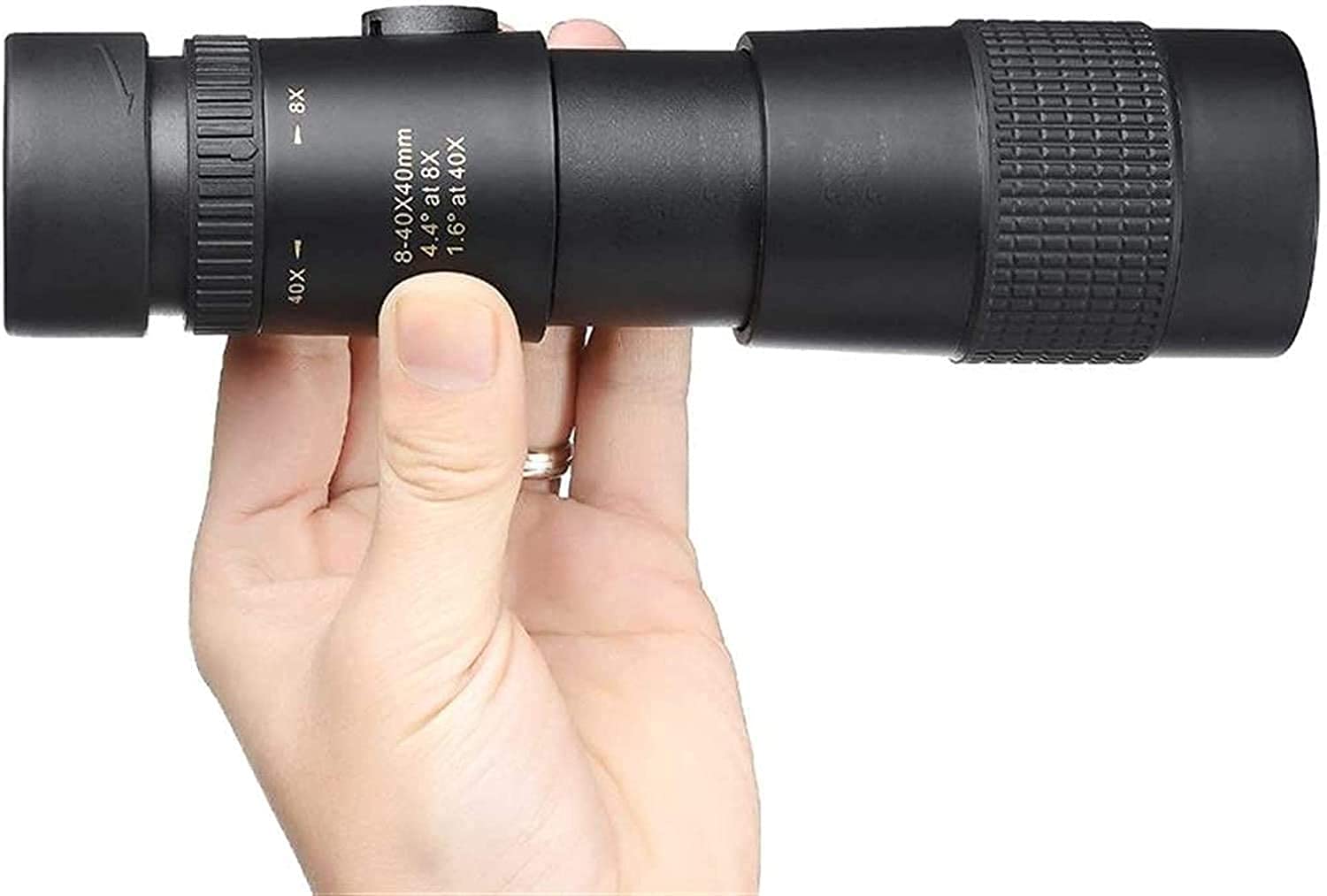 Монокуляр ROSG Zoom 8-40 x 40 HD для походів Чорний, фото №3