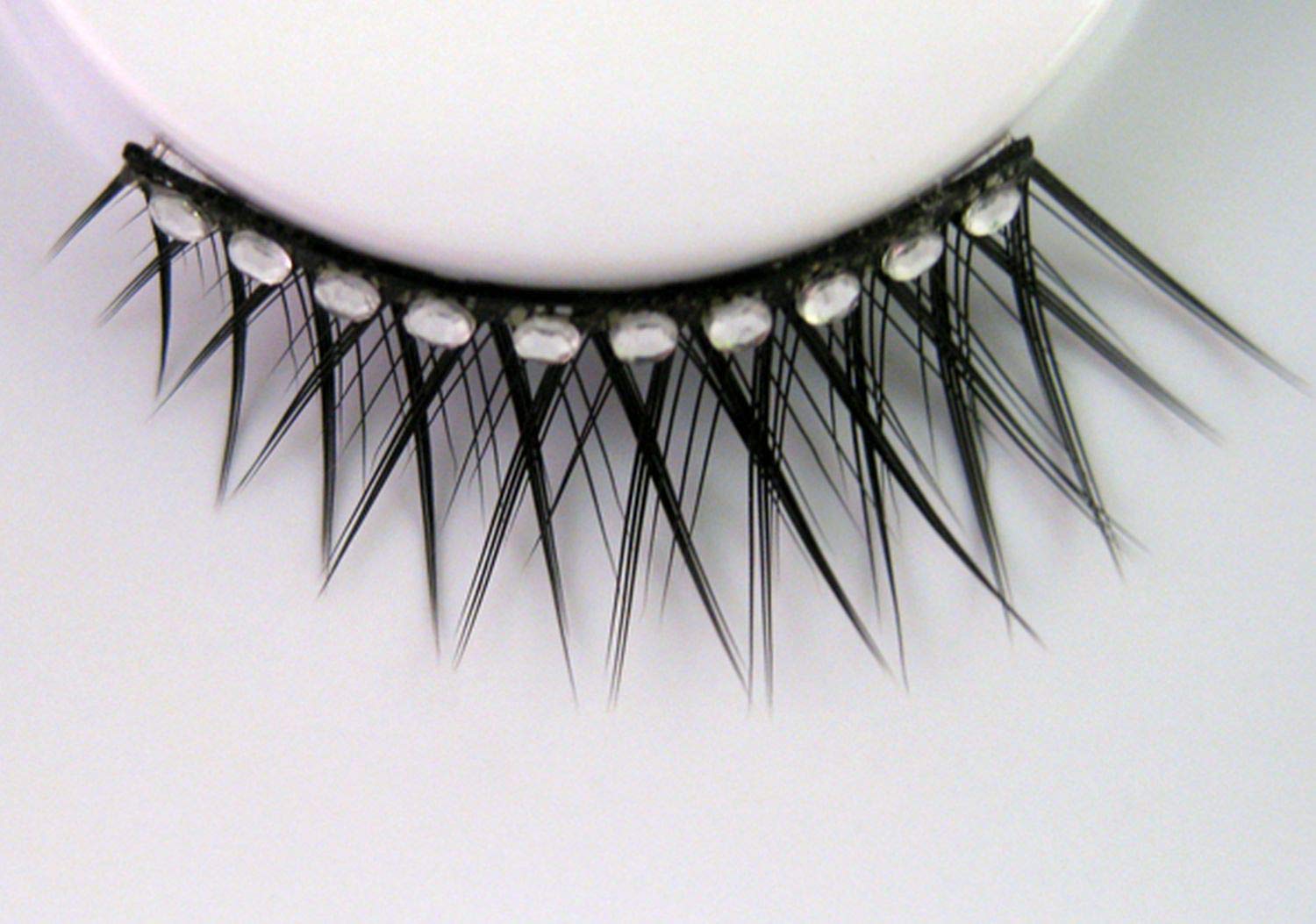 Искусственные ресницы Eulenspiegel Schwarz короткие и длинные с жемчужинами, фото №2 Искусственные ресницы Eulenspiegel Schwarz короткие и длинные с жемчужинами, фото №2
