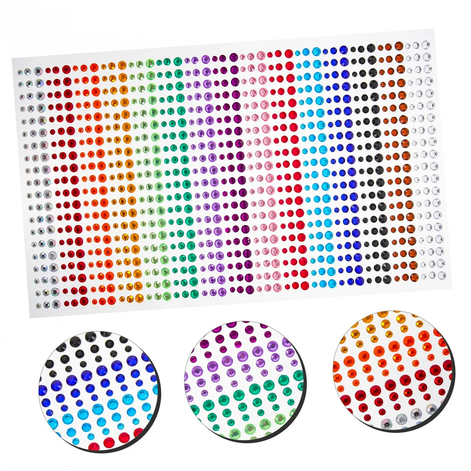 Стрази Наклейки для нігтів Blätter Augen Make-up, фото №5