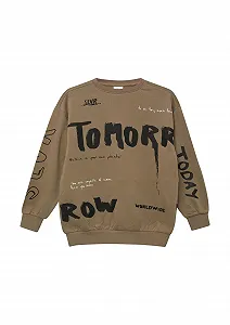 Толстовка s.Oliver Oversized с принтом - Фото 1