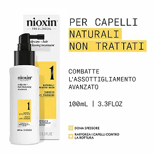 Сыворотка Nioxin System 1 для утолщения волос и кожи головы для натуральных волос с легким истончением с ниацинамидом и биотином (100 мл) synthetic.ua - Фото 1