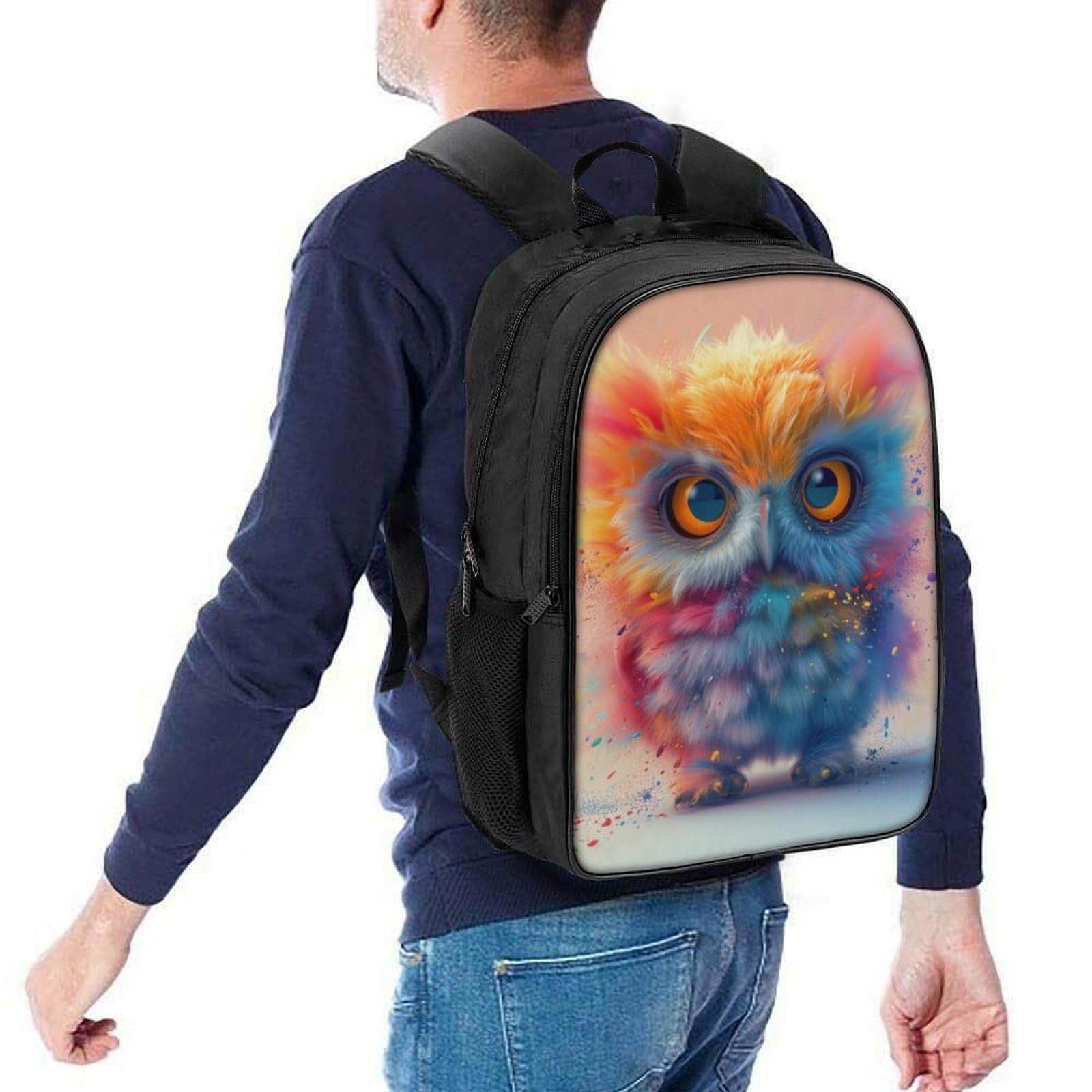 Рюкзак DPEOANEBN Owl 3D 40x28x16см, фото №5