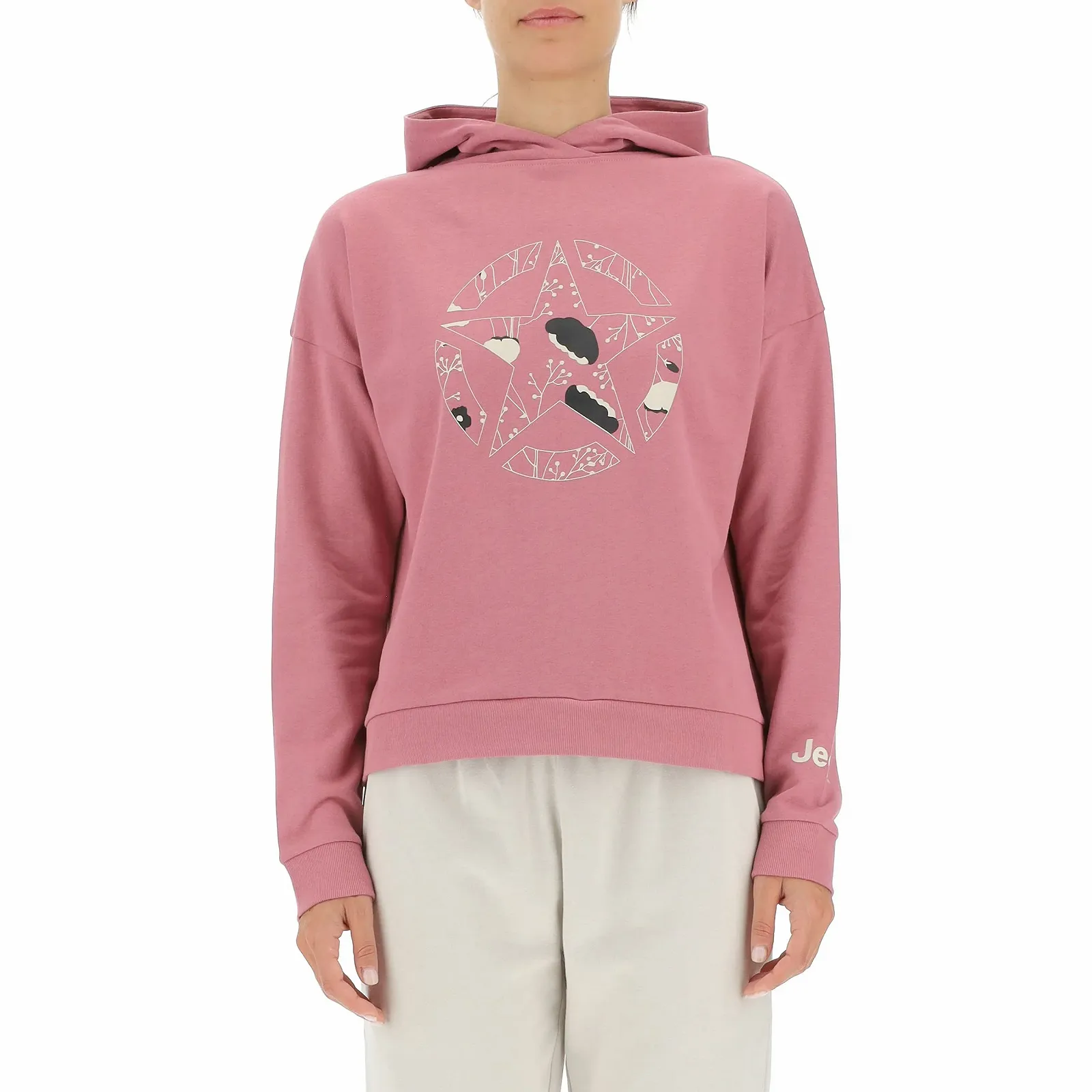 Женский кроп-топ худи Jeep Star Botanical Print J22w, фото №1