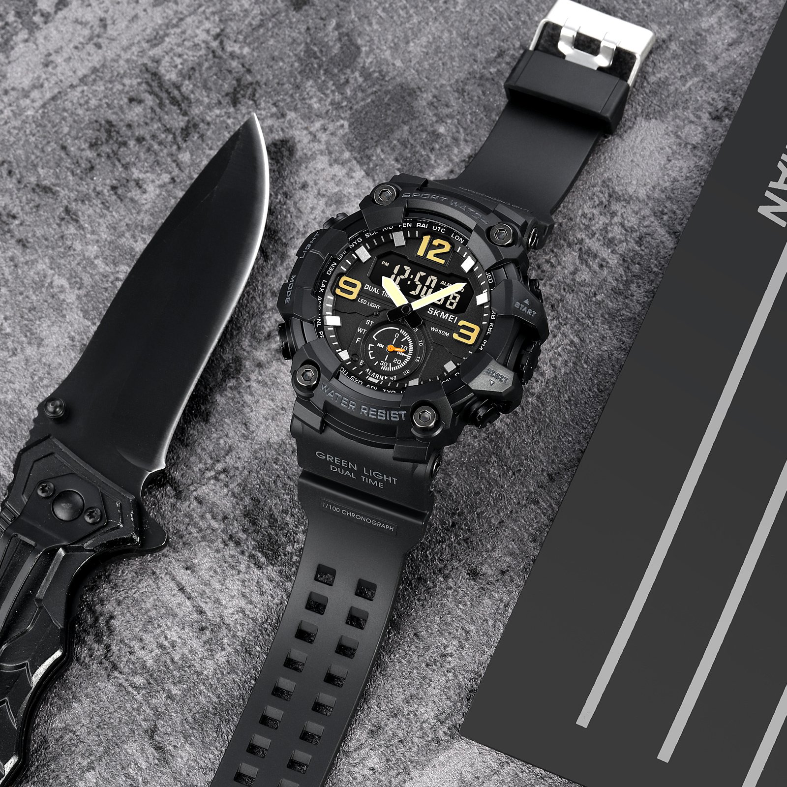 Годинник Skmei 1965BK black., фото №4