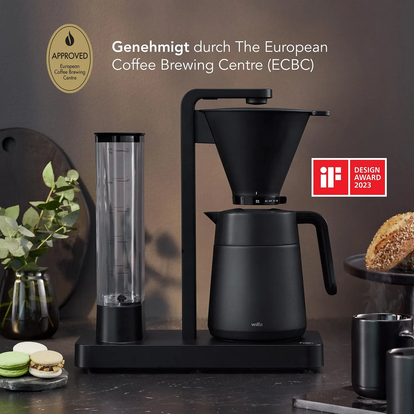 Капельная кофеварка Wilfa Performance Thermal 1.25 л 1600 Вт черная, фото №7