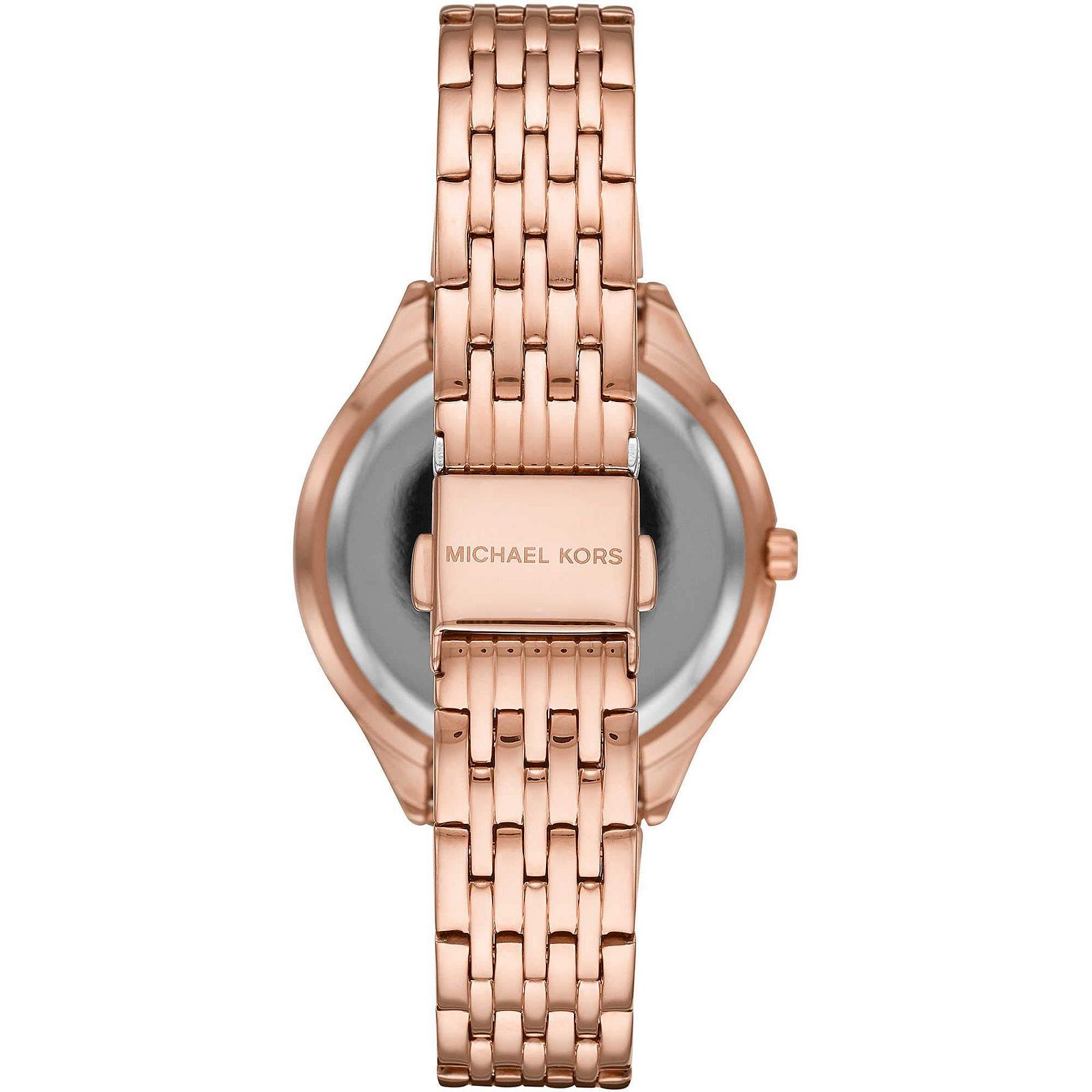 Женские кварцевые часы Michael Kors Mindy с браслетом из нержавеющей стали или кожаным ремешком, фото №2