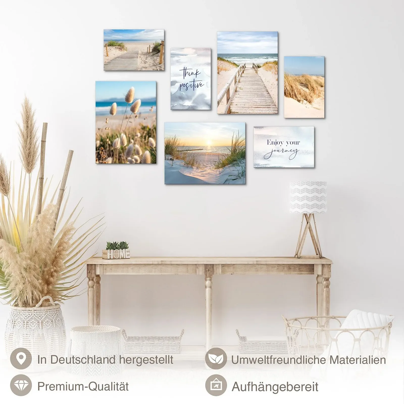 Картини для стін Novart Beach Sea Boho N034771b Набір 7 шт., фото №2 Картини для стін Novart Beach Sea Boho N034771b Набір 7 шт., фото №2