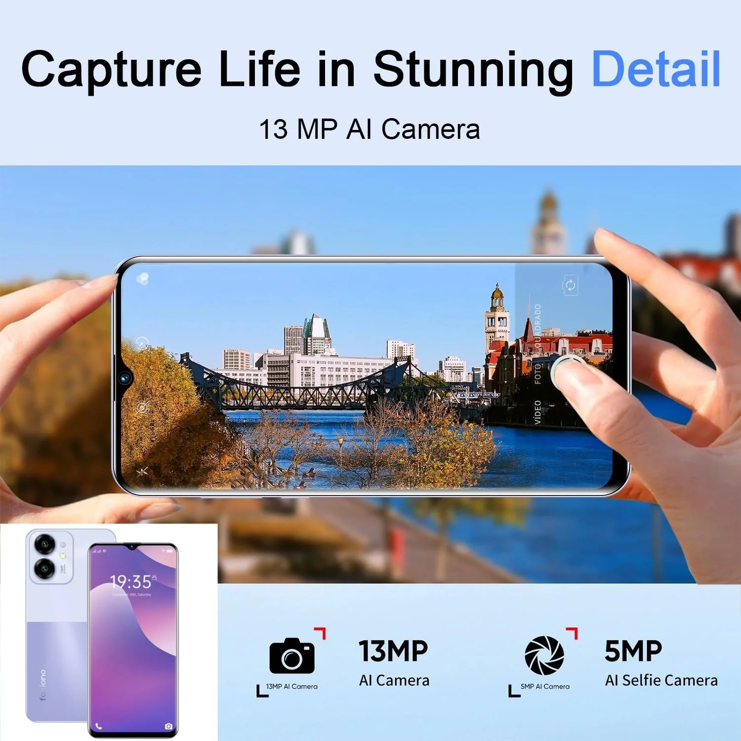 Смартфон 8GB+64GB 6,52" HD+ 13 Мп+5 Мп 4000 мАч 4G Dual SIM, фото №4