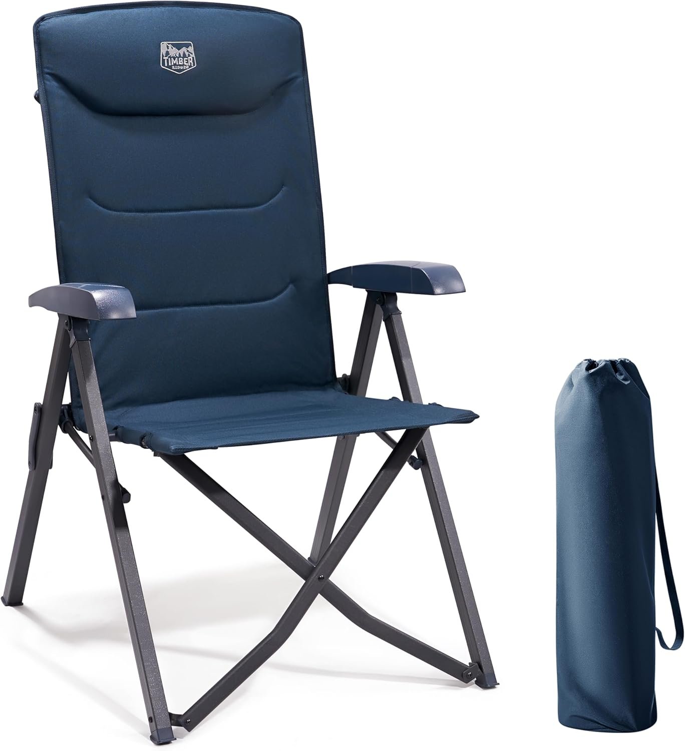 Розкладне крісло для кемпінгу Timber Ridge X-Large / до 150 кг / Blue, фото №1 Розкладне крісло для кемпінгу Timber Ridge X-Large / до 150 кг / Blue, фото №1