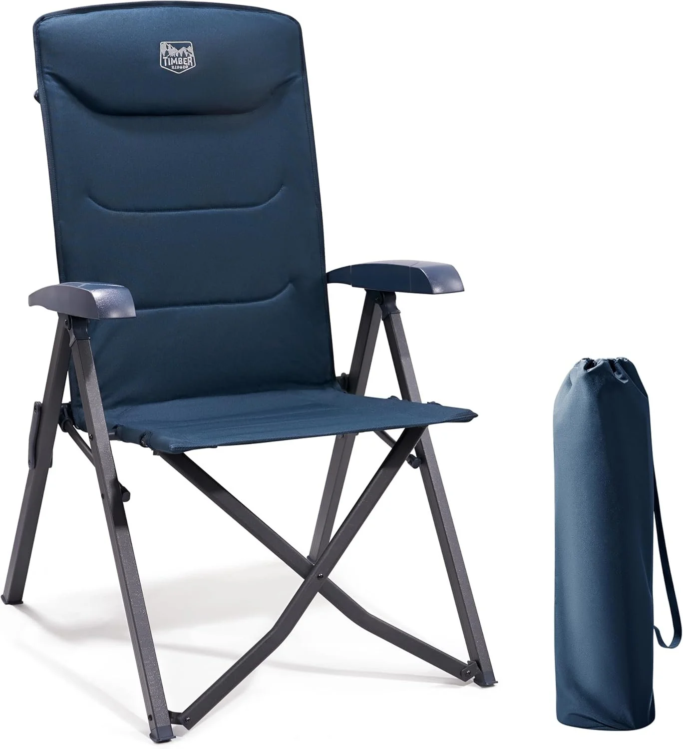Розкладне крісло для кемпінгу Timber Ridge X-Large / до 150 кг / Blue, фото №1