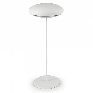 Настільна лампа Broggi Nuvola 4110117001 портативна LED акумуляторна 3000K IP54 алюмінієва 31 см Білий - Фото 1