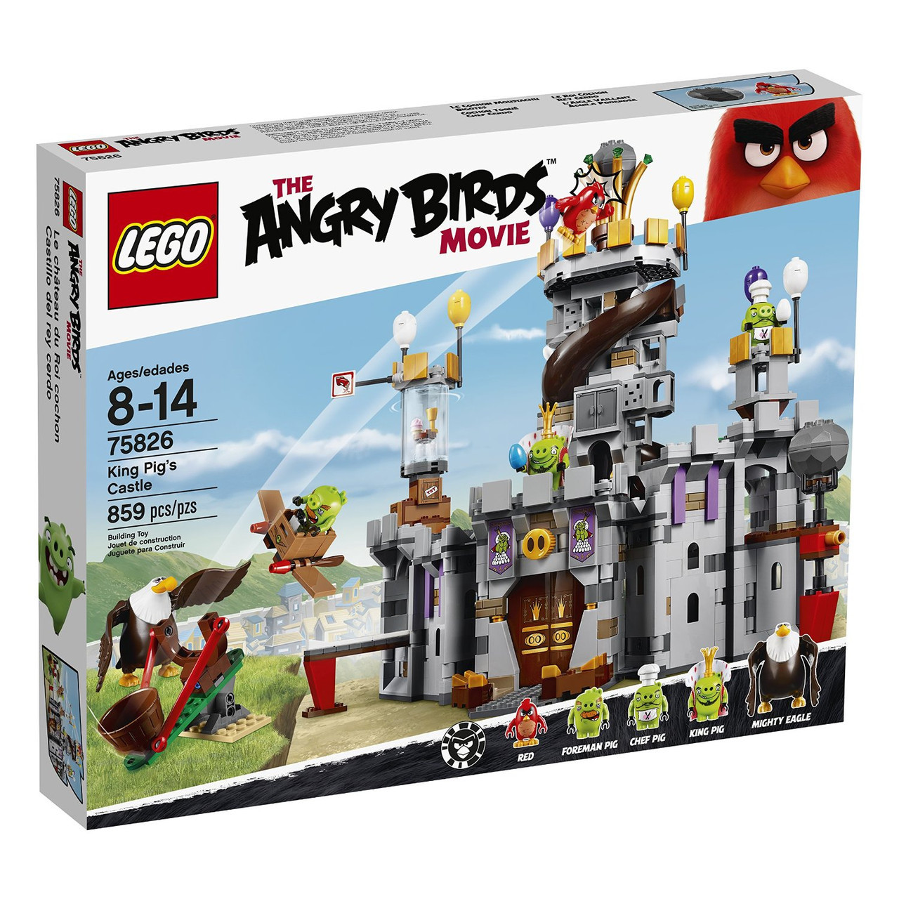 Lego Angry Birds Замок Короля свинок 75826, фото №1