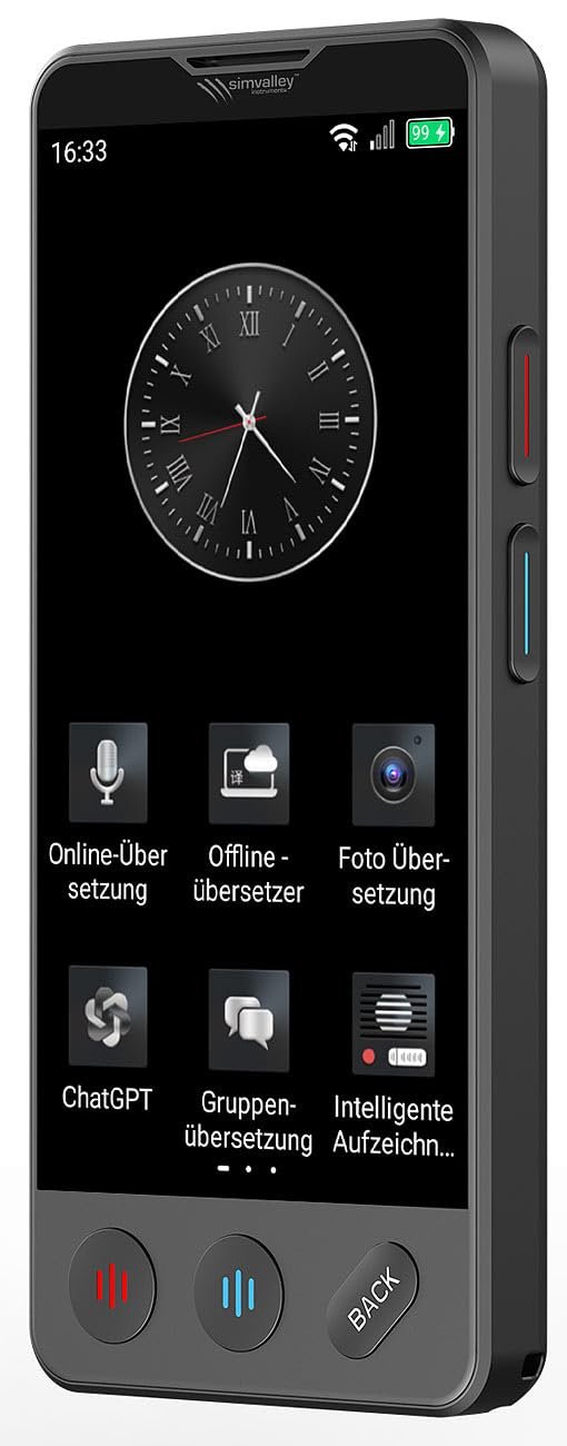 Мобильный AI Переводчик simvalley MOBILE с 4G/LTE, 139 языков, ChatGPT, фото №1 Мобильный AI Переводчик simvalley MOBILE с 4G/LTE, 139 языков, ChatGPT, фото №1