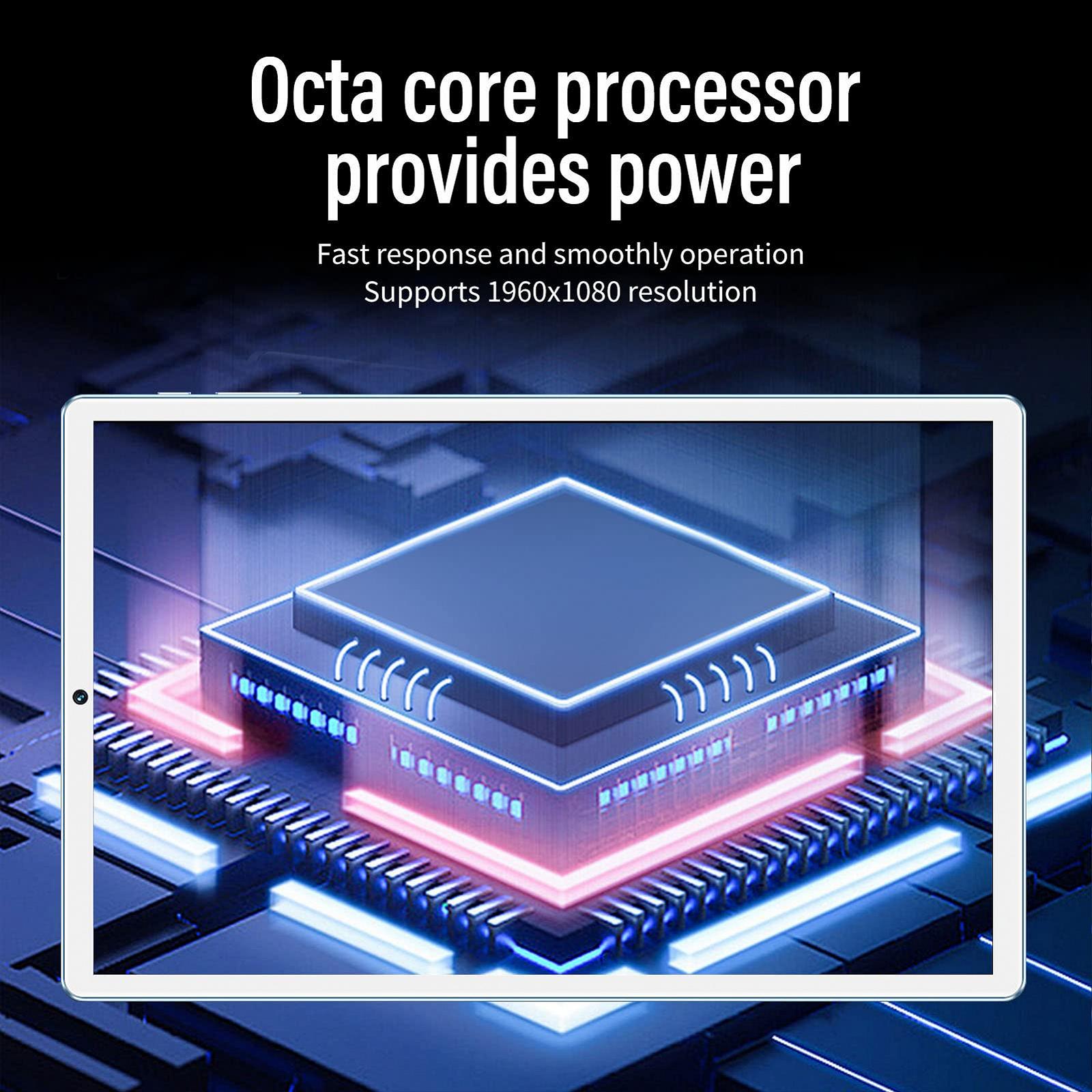 Планшет Android11 10.1 Inch 4 GB 64 GB Octa Core 1080P IPS 5G WiFi 8 MP + 16 MP 8800 mAh (Blue), фото №3