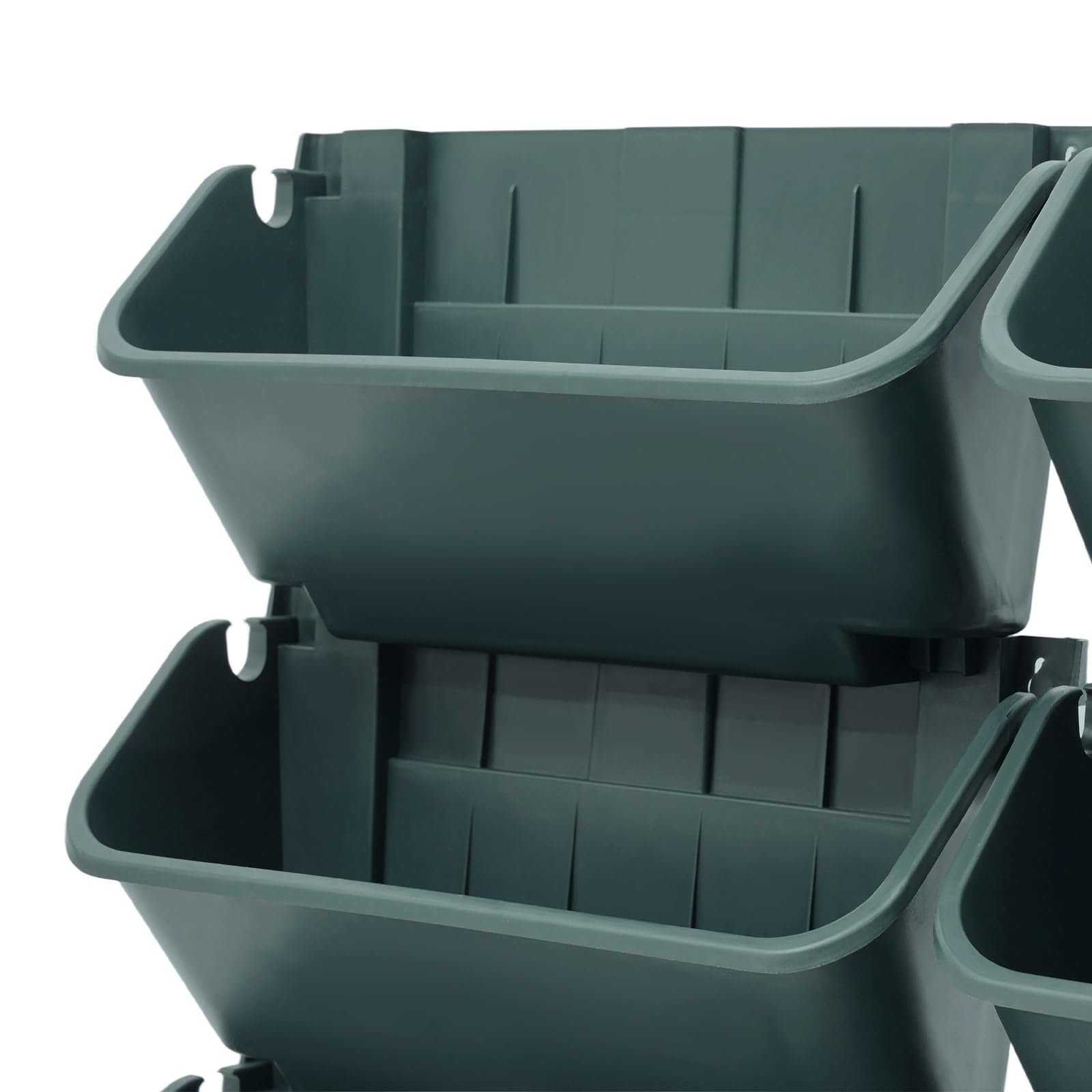 Настінна система для рослин на 8 горщиків з 2 дренажними піддонами та трубкою 2 м Чорний, фото №4 Настінна система для рослин на 8 горщиків з 2 дренажними піддонами та трубкою 2 м Чорний, фото №4