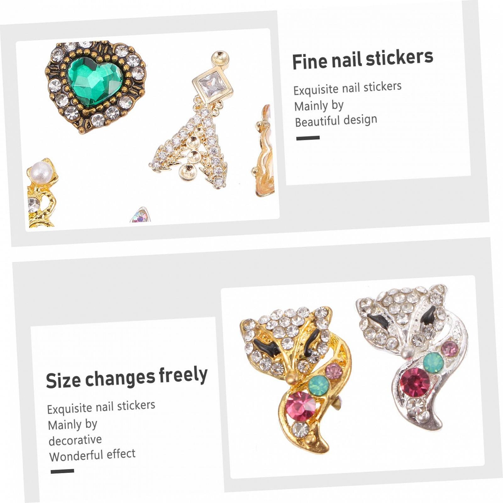 Стразы для ногтей FRCOLOR 150 шт., блестящие украшения для ногтей из сплава, для творческого дизайна ногтей, универсальные для ногтей, мобильных телефонов и др., фото №6