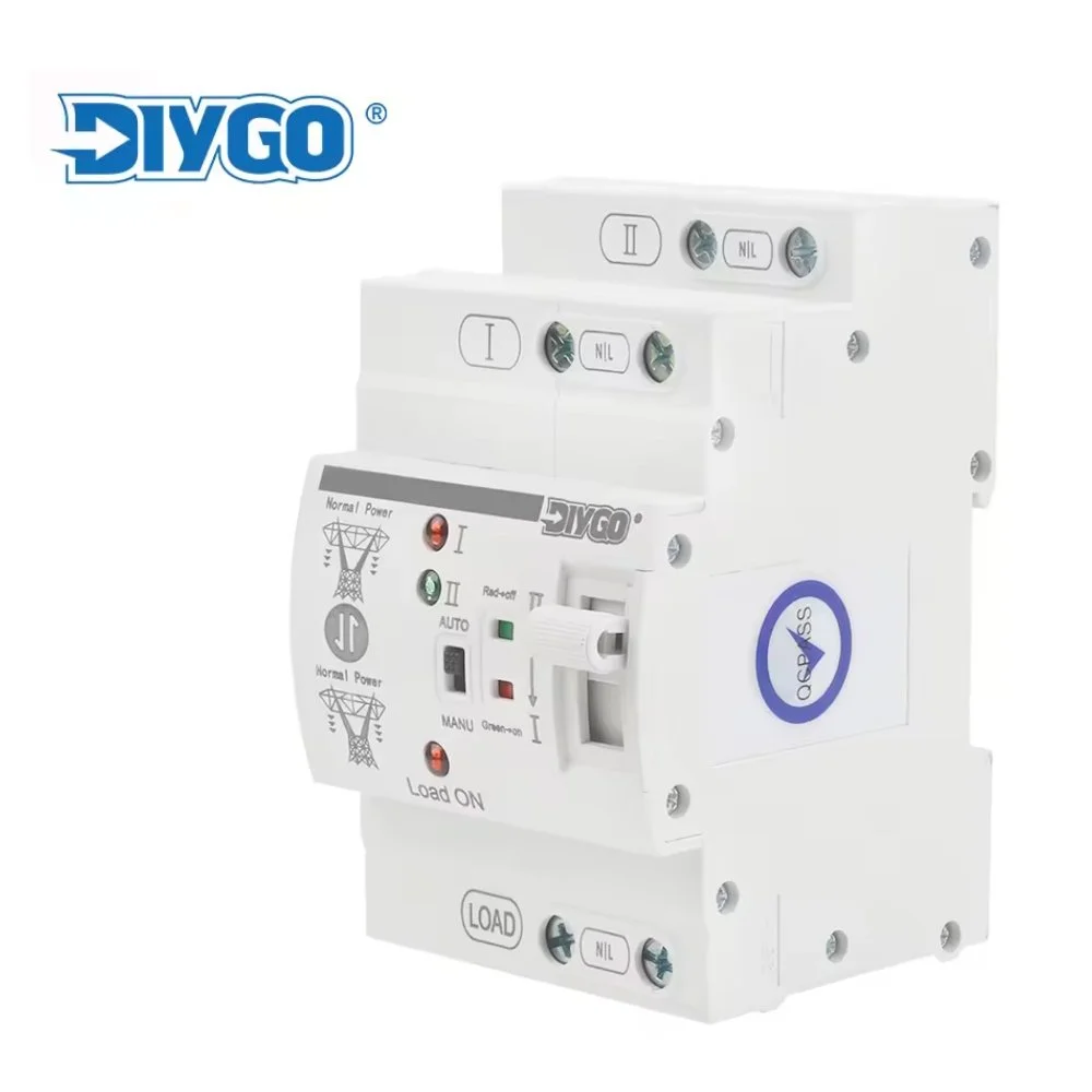 Автомат введення резервного живлення DIYGO DGLBD-80/2E 2P 80A 220V АВР перемикач, фото №1 Автомат введення резервного живлення DIYGO DGLBD-80/2E 2P 80A 220V АВР перемикач, фото №1