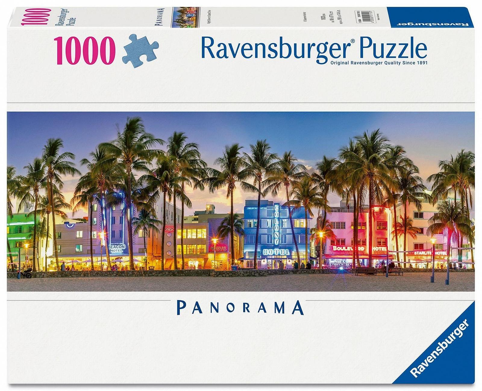 Пазл Ravensburger Night Lights on Ocean Drive 1000 елементів, фото №1