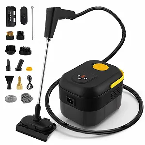 Портативний пароочисник 2500 Вт 1200 мл 6 насадок 9 вібраторів - Фото 1