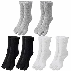 Носки с пальцами Joyan для мужчин и женщин, носки для вьетнамок, нескользящие носки с пальцами, носки Crew Trainer, мягкие и удобные, подходят для спорта, бега, ходьбы - Фото 1