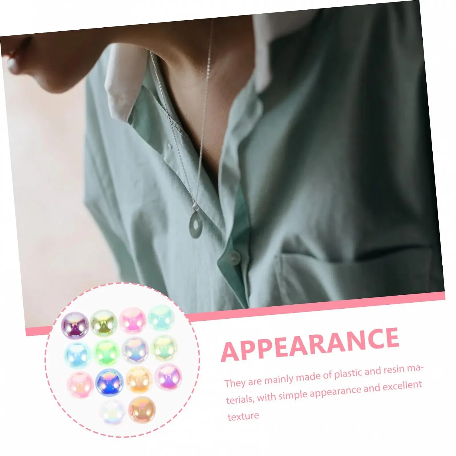 Набор 200 шт. Декоративные наклейки для ногтей для DIY Плоские подвески для ногтей Практичные украшения для ногтей Фото медальон Деликатный декор для ногтей Макияж Драгоценности Полубусины Пластик, фото №2