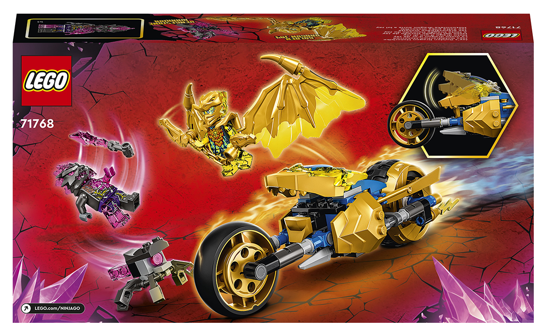 Дитячий конструктор LEGO Ninjago Мотоцикл Золотого Дракона Джея 137 деталей 71768, фото №3