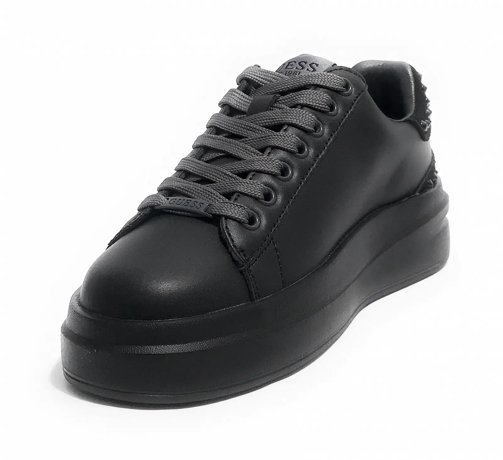 Кросівки GUESS Elbina Carryover Шкіряні Вугільно-чорні DS24GU28 FLPVIBLEP12, фото №3