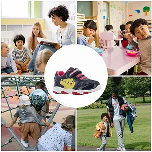 Блискучі дитячі Кросівки Leomil Pokameon для дівчаток, ідеально підходять для школи та відпочинку synthetic.ua - Фото 1