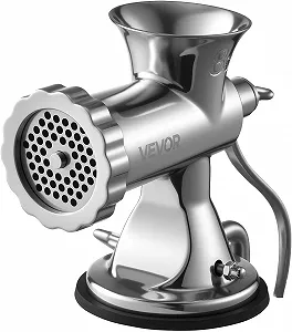 Ручна м'ясорубка VEVOR / 2 диски (5мм, 8мм) / Присоска + затиск / Серебриста ціна на synthetic.ua - Фото 1 Ручна м'ясорубка VEVOR / 2 диски (5мм, 8мм) / Присоска + затиск / Серебриста synthetic.ua - Фото 1