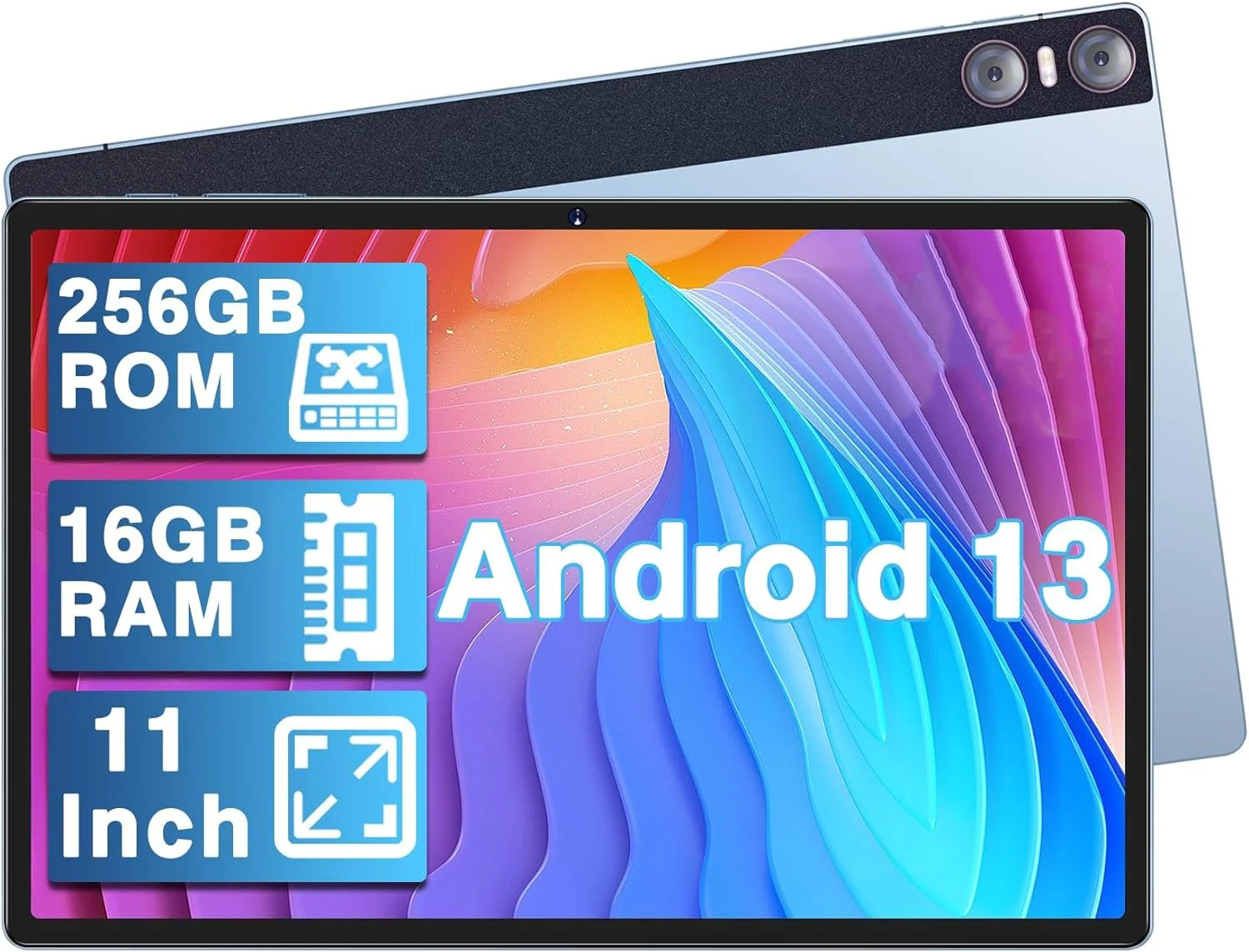 Планшет 11" Full HD Yestel T15 8+8/256Gb 8 ядер Android 13 8600 mAh Blue, фото №1 Планшет 11" Full HD Yestel T15 8+8/256Gb 8 ядер Android 13 8600 mAh Blue, фото №1