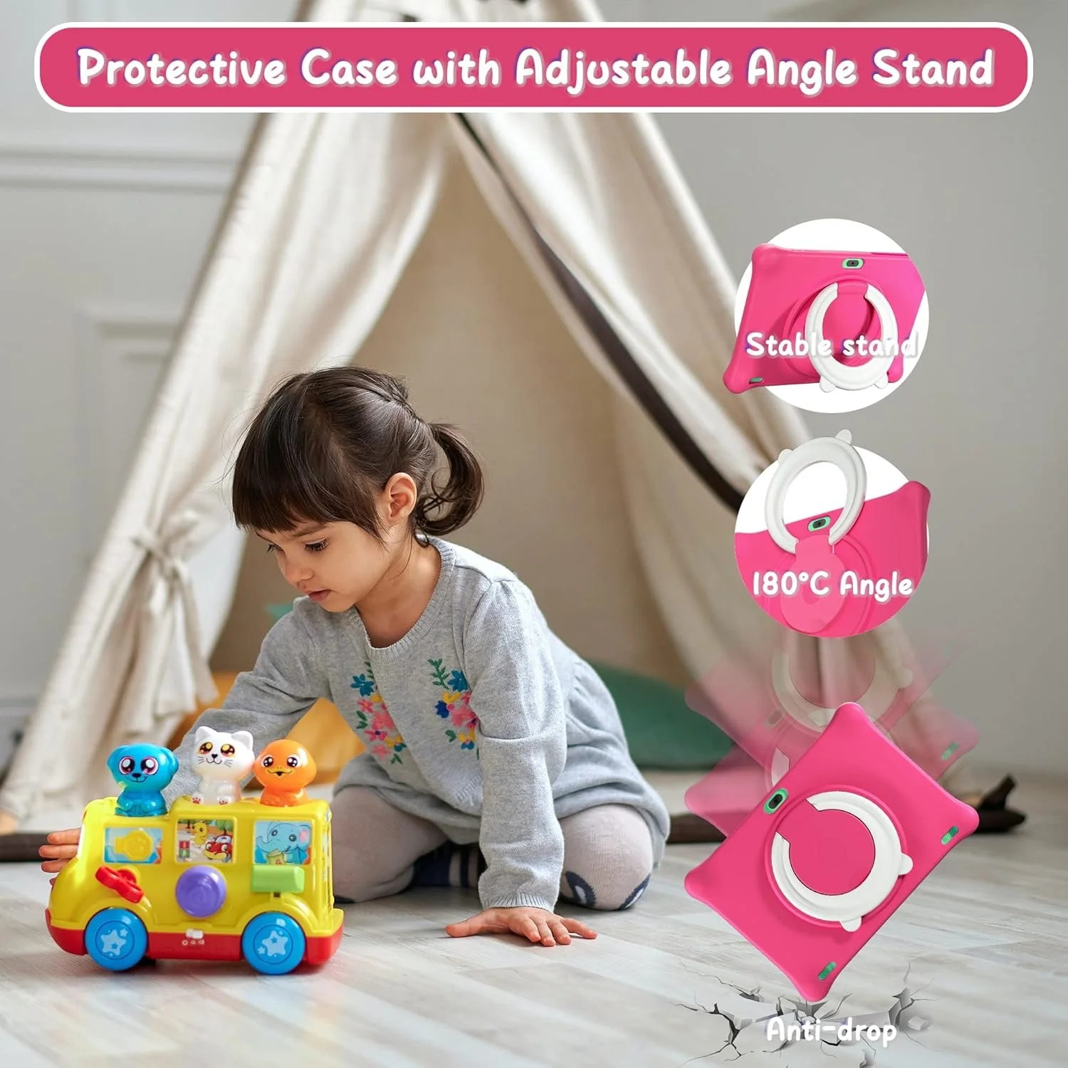 Планшет 10.1" SGIN C10 2+2/64Gb 4 ядра Android 13 5000 mAh Рожевий, фото №2 Планшет 10.1" SGIN C10 2+2/64Gb 4 ядра Android 13 5000 mAh Рожевий, фото №2