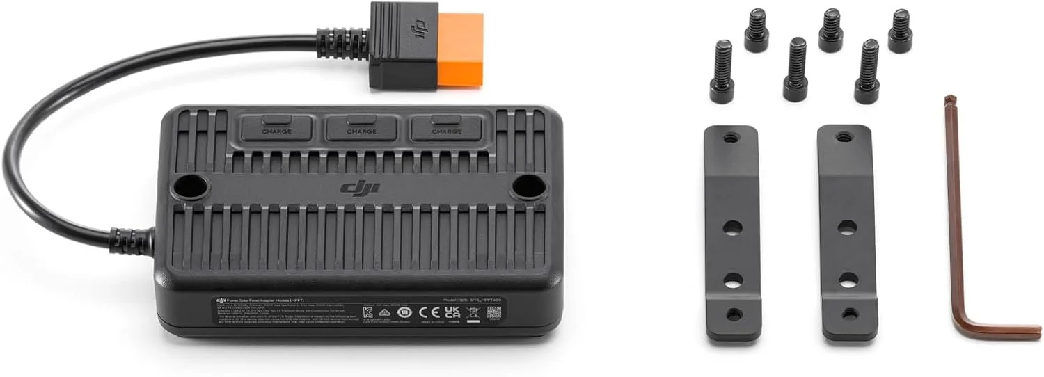 Модуль адаптера сонячної панелі DJI Power Solar Panel Adapter (MPPT) / 400W / 12-30V / XT60 to SDC / для DJI Power 1000 та DJI Power 500 / Чорний (CP.DY.00000041.01), фото №2