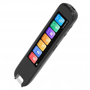 Ручка для читання для дислексиків, 112 мов Smart Pen Scanner Text-to-Speech пристрій з екраном 3.71 дюйма, портативний перекладач для бізнесу, студентів, дорослих, мандрівників - Фото 1