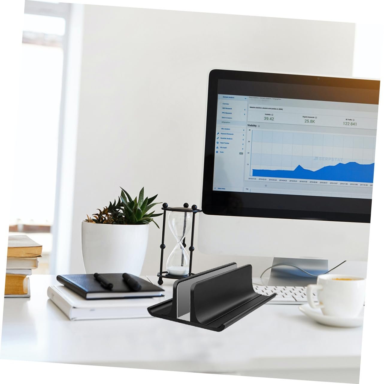 Подставка Вертикальная Tofficu Алюминиевый сплав Регулируемая Подставка-радиатор для ноутбука с нескользящей силиконовой накладкой, фото №9