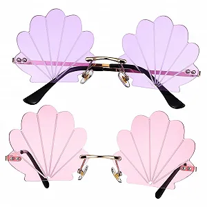 Сонцезахисні окуляри Без оправи WESIEVYA Різні кольори, 2 шт - Фото 1