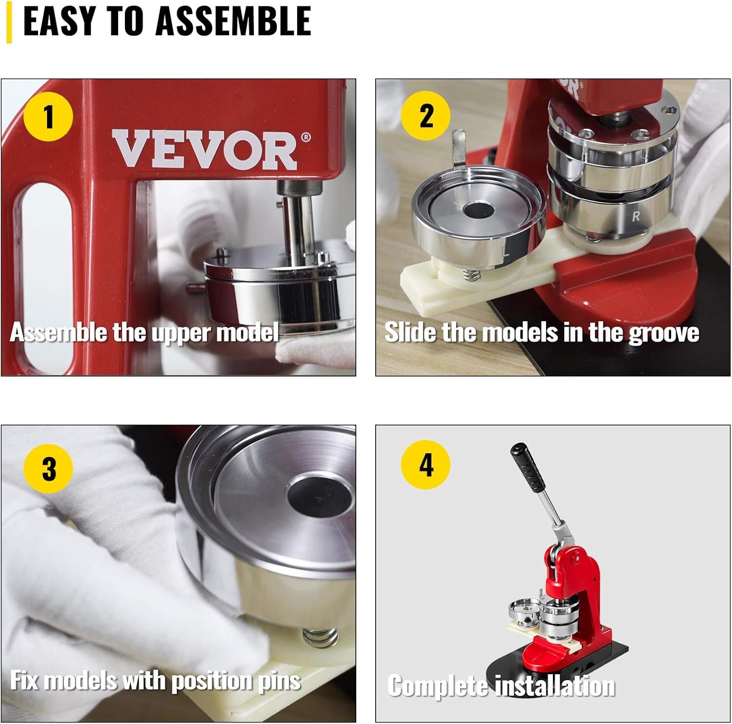 Форма для изготовления значков VEVOR 58 мм. Сталь/Алюминий, фото №4 Форма для изготовления значков VEVOR 58 мм. Сталь/Алюминий, фото №4