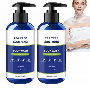 Гель для душу Tea Tree з олією чайного дерева очищення та нейтралізація запаху 100 г 2 шт - Фото 1
