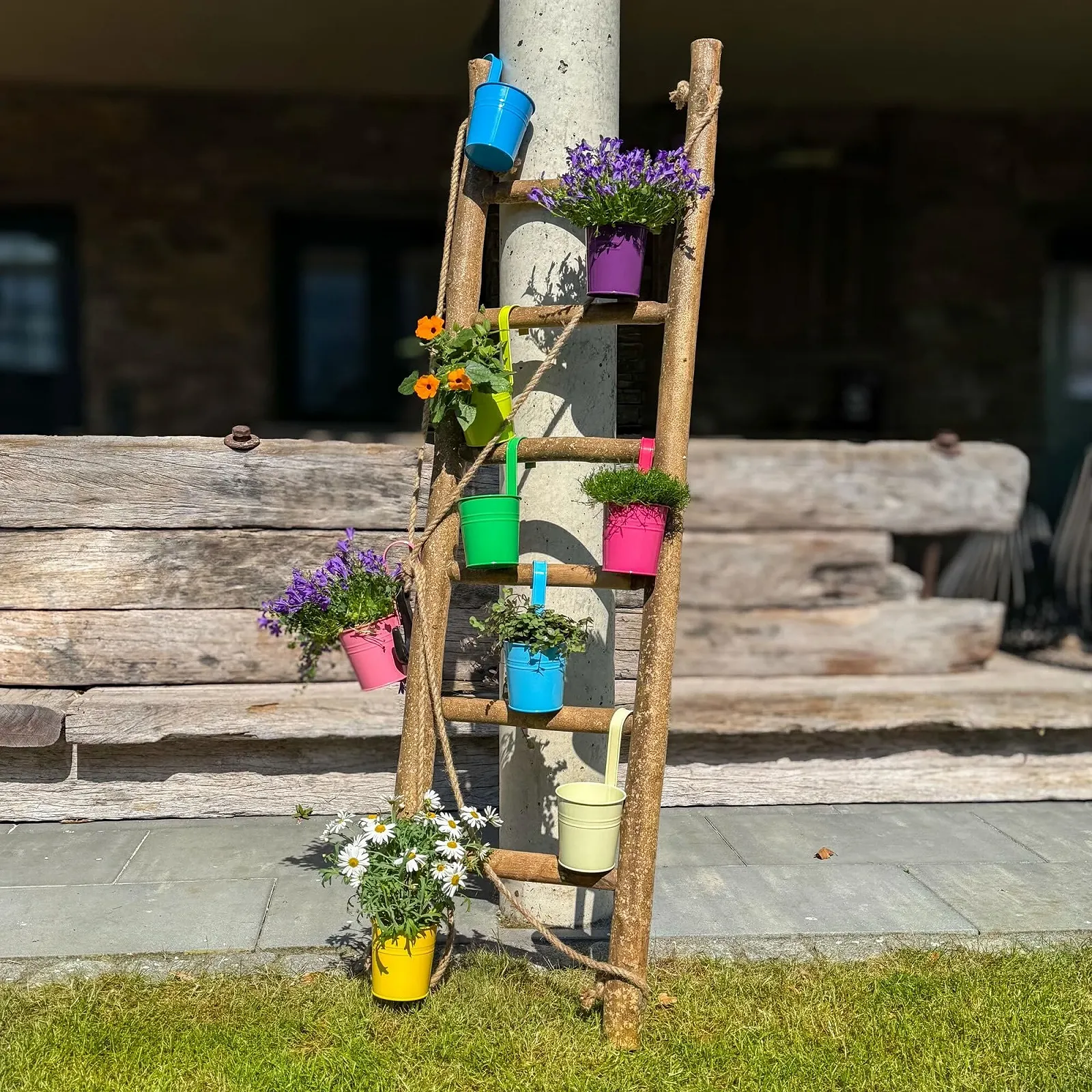 Підвісні квіткові горщики UNUS Набір 10 шт. Різнокольорові, фото №5 Підвісні квіткові горщики UNUS Набір 10 шт. Різнокольорові, фото №5