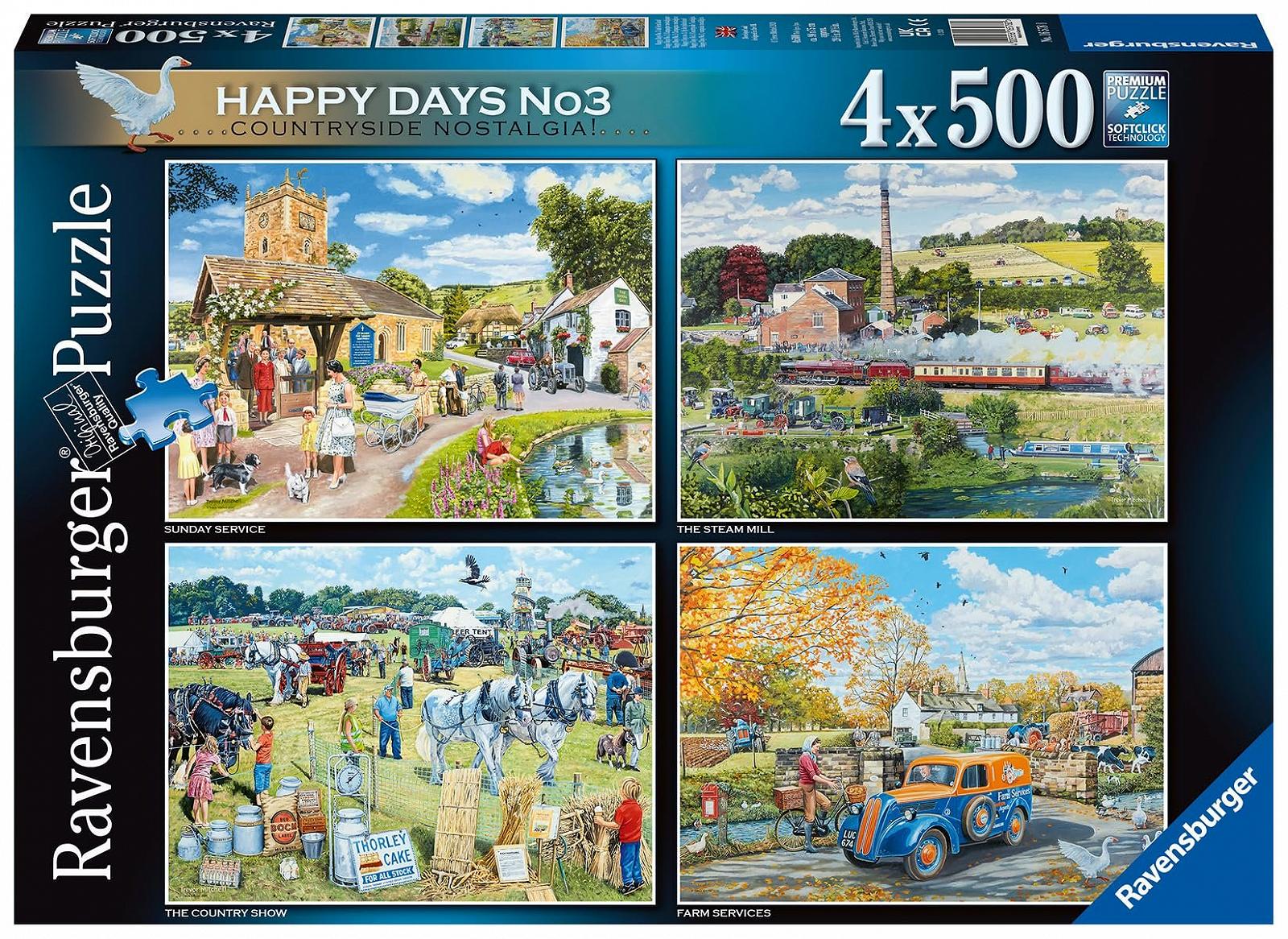 Пазл Ravensburger Happy Days No.3 Nostalgia in the Countryside 500 деталей 49 x 36 см, фото №1