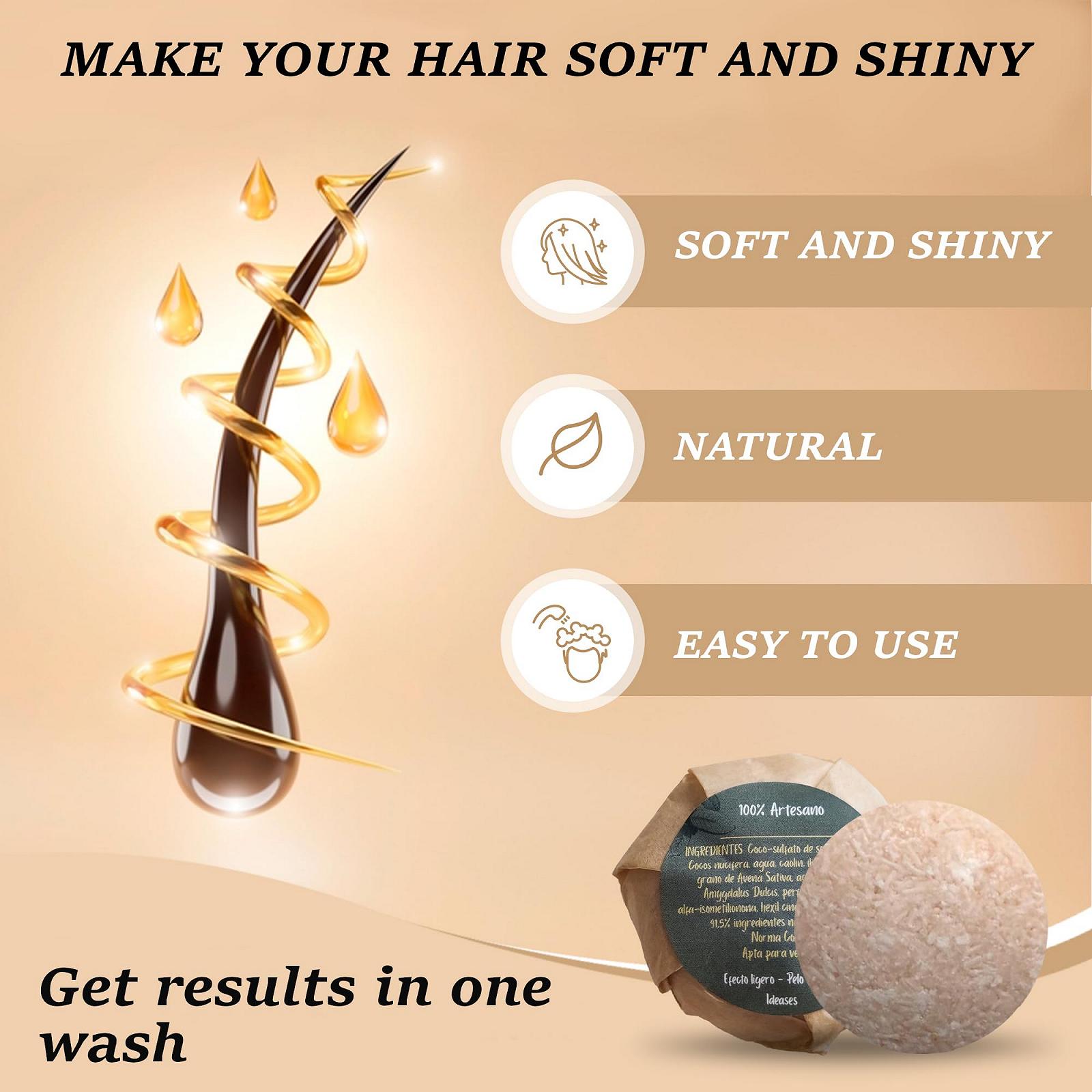 Ручний Твердий Шампунь для кучерявого волосся, фото №3 Ручний Твердий Шампунь для кучерявого волосся, фото №3